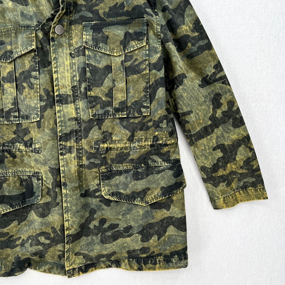 DL1961 Beekman Jacket Jacket Women XS Green Camo Utility Military Field Cotton - Picture 7 of 16